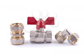 Metal parts for sanitary equipment and ball valve.
