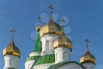 Royalty Free Photo of the Domes of a Temple