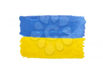 Royalty Free Photo of a Watercolour Ukraine Flag