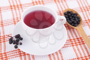 Tea made from berries of black elderberry.
