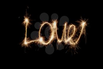 Inscription - Love of sparklers.