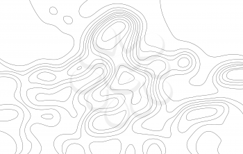 Abstract topographic map lines. Vector illustration .