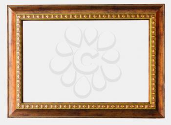 Vintage Picture Frame, Wood Plated, White Background