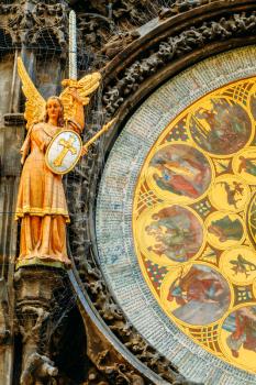 Prague Astronomical Clock At Old Town City Hall From 1410 Is The Third Oldest Astronomical Clock In World And Oldest One Still Working