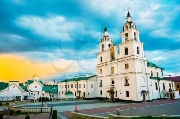 The Cathedral Of Holy Spirit In Minsk - The Famous Main Orthodox Church Of Belarus And Symbol Of Capital - Minsk