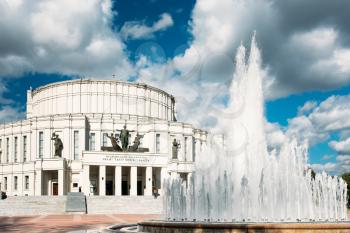The National Academic Bolshoi Opera and Ballet Theatre of the Republic of Belarus In Minsk
