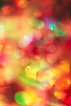 Christmas Lights Out Of Focus. Blurred, boke, bokeh background