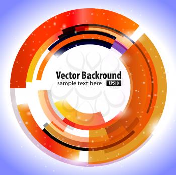 Abstract modern technology circle. Vector illustration. Abstract background for your business artwork