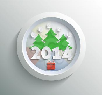 App Icon gray Merry Christmas with shadow
