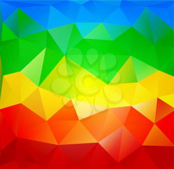 Polygonal background multicolor