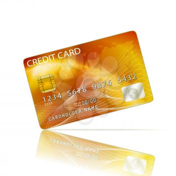Credit Card Icon Isolated on White