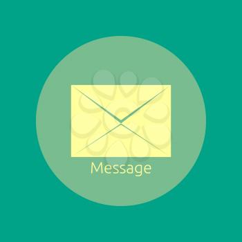 Envelope message in retro style