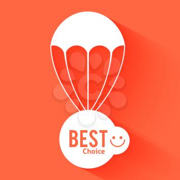 Discount parachute with text best choice