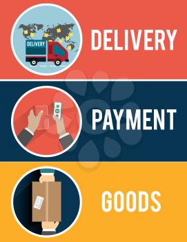 Internet shopping process of purchasing and delivery