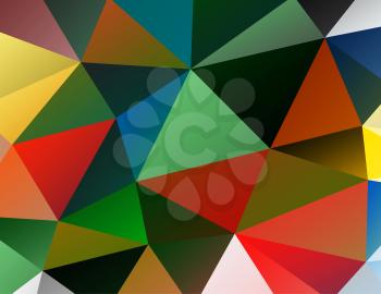 Triangle background. Colorful polygons. Abstract background in modern style