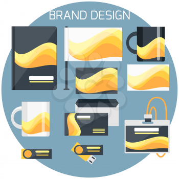 Brand Design. Corporate identity template. Vector company style