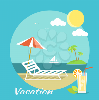 Icons set of traveling, planning a summer vacation, tourism and journey objects and passenger luggage in flat design. Vacation on beach. Different types of travel. Business travel concept on banner