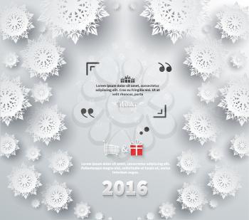 Snowflakes background for winter and new year, christmas theme. Snow, christmas, snowflake background, snowflake winter 2016. Quote bubble, quote marks, quotation marks, quote box, get a quote.