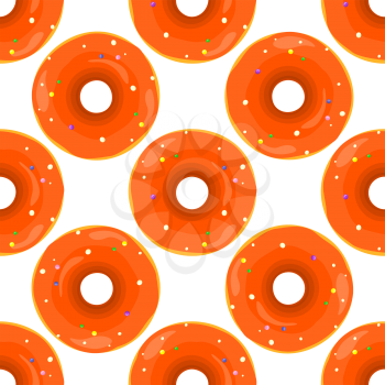 Donut seamless background texture pattern. Cute donuts with glazing. Seamless pattern. Delicious donut glazed. Donut pattern. Vector donuts pattern. Chocolate donuts. Isolated donuts seamless pattern