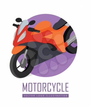Sport bike isometric projection icon. Red speed motorcycle vector illustration isolated on white background. Race motorbike. For game environment, transport infographics, logo, web design