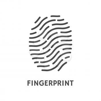 Fingerprint verification poster text sample vector. Fingermark and thumbprint, dactylogram authorization process. Recognition of human personal data