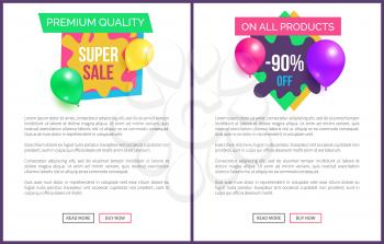 Set premium quality super hot prices promo stickers balloons and brush splashes web online posters, final wholesale with total discounts, blowing price