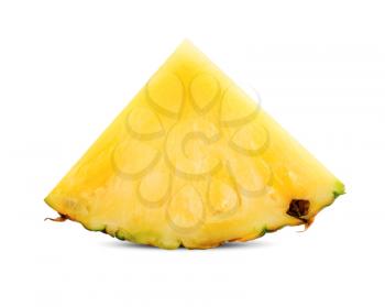 pineapple slice isolated on white