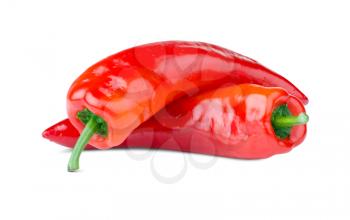 Red chili pepper isolated on white