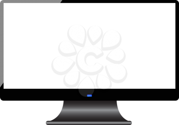 Royalty Free Clipart Image of a Blank Computer Screen