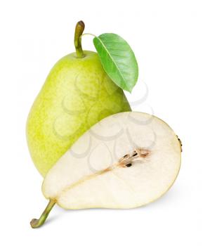 ripe juicy pear isolated on white backgroundpear isolated on white background