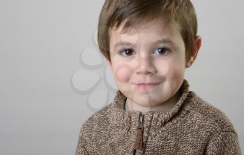 portrait of a smiling little boy