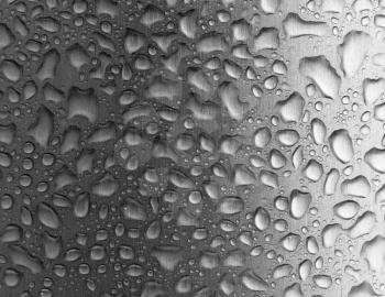 droplets on the metallic surface, abstract background