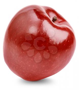 red apple isolated on white background with clipping paths