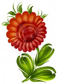Royalty Free Clipart Image of Decorative Flower
