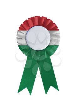 Award ribbon isolated on a white background, Hungary