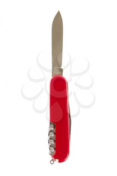 Swiss army knife, knife, isolated on white