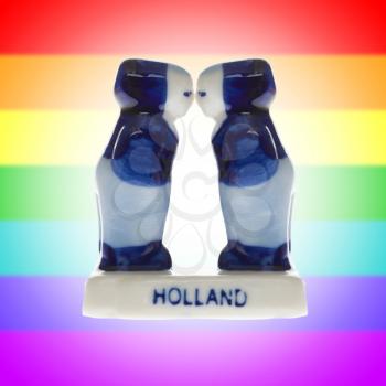 Dutch souvenir as a symbol of Holland, homosexual