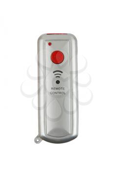 One button remote control isolated on a white background
