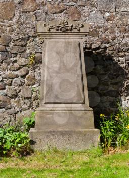 Very old gravestone on a  cemetery, Scotland