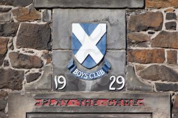 Sign at an old Scottish building - Play the game