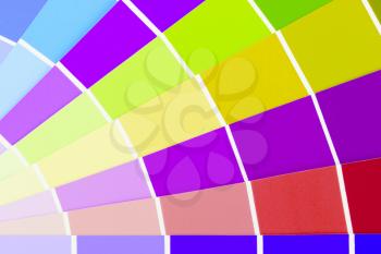 Vector colour card with a small selection of colors