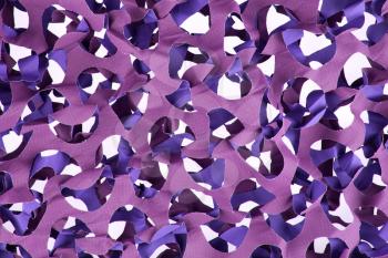 Purple camouflage net isolated on a white background