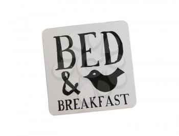 Single coaster in a bed and breakfast, isolated