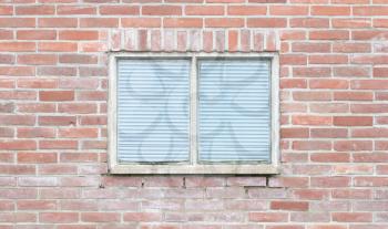 Background of an old vintage brick wall with window