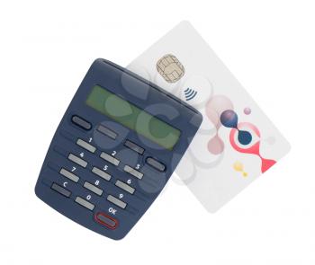 Banking at home, card reader for reading a bank card
