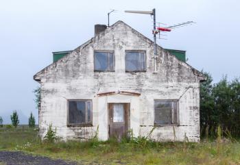 Old abandoned house in the south of Iceland