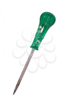 Old ice pick isolated on white background