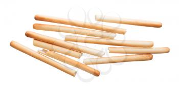 Bread sticks isolated on a white background
