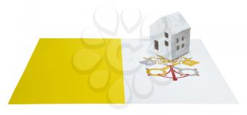 Small house on a flag - Living or migrating to Vatican City