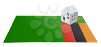 Small house on a flag - Living or migrating to Zambia